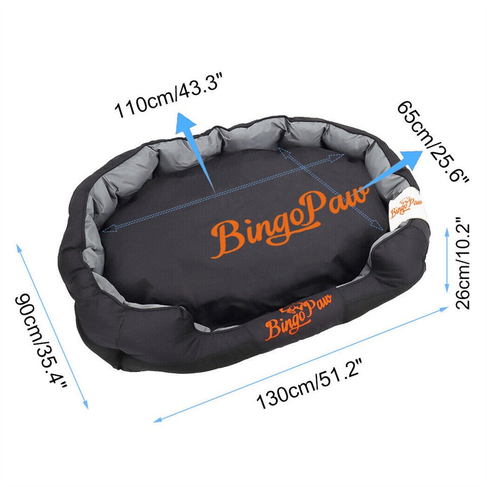 Dog Beds: Thick Orthopedic Pet Bed Water-Resistant Cushion