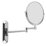 Makeup Mirrors: Extendable Wall-Mounted Makeup Mirror with 10× Magnification, Double-Sided