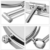 Makeup Mirrors: Extendable Wall-Mounted Makeup Mirror with 10× Magnification, Double-Sided