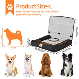 Dog Carriers & Crates: Waterproof Dog Car Seat Bed with Safety Belt