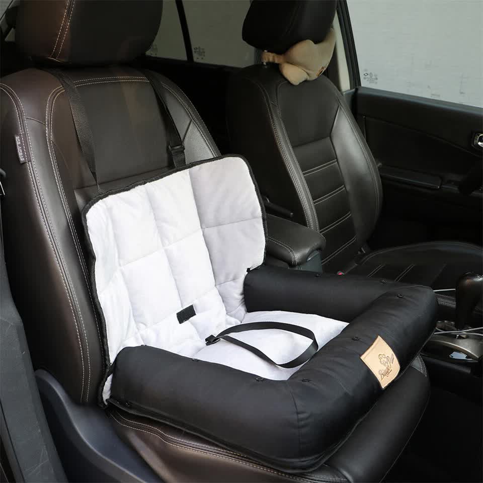 Small Waterproof Dog Car Seat Bed with Safety Belt