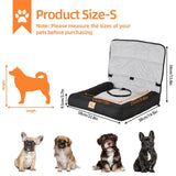 Dog Carriers & Crates: Waterproof Dog Car Seat Bed with Safety Belt