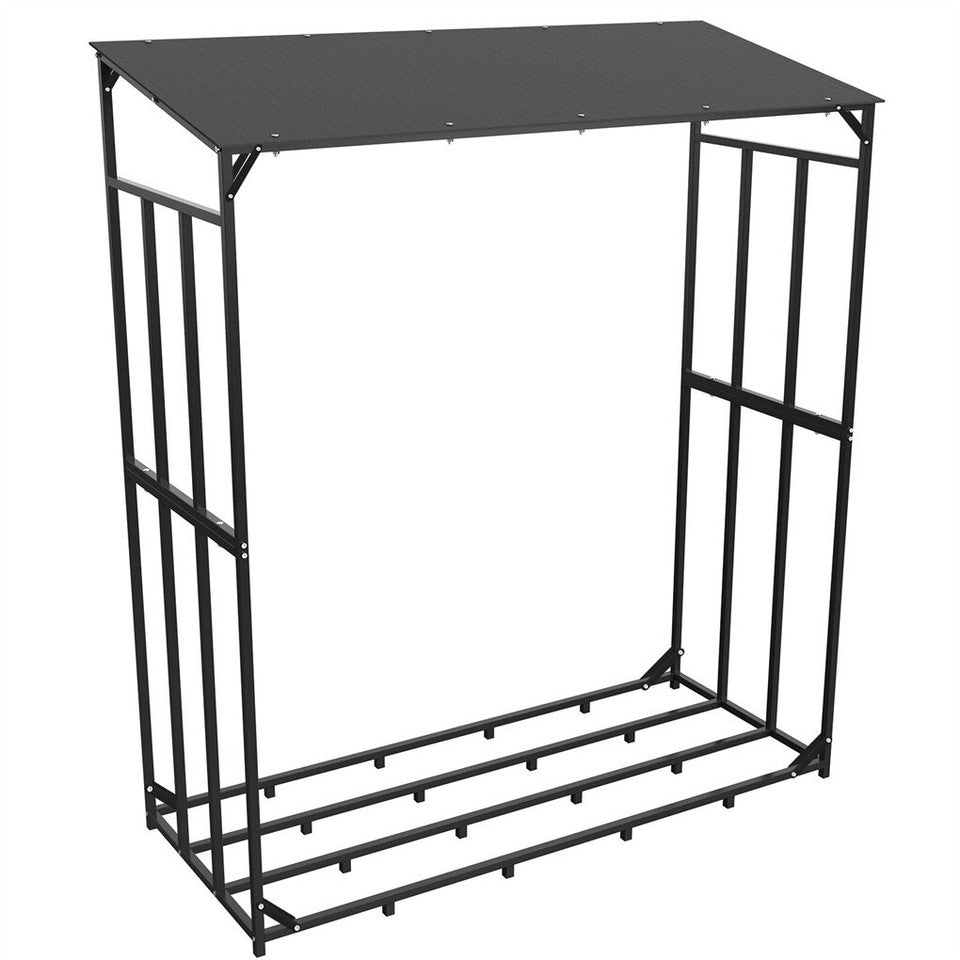 Gardening Accessories: FIN Heavy Duty Firewood Log Rack Large Storage Holder Shed Rack Outdoor Garden Yard