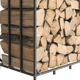 Gardening Accessories: FIN Heavy Duty Firewood Log Rack Large Storage Holder Shed Rack Outdoor Garden Yard