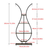 180Cm Tall Plant Stand Indoor Vase-Shape Metal Plant Shelf With Hanging Hooks