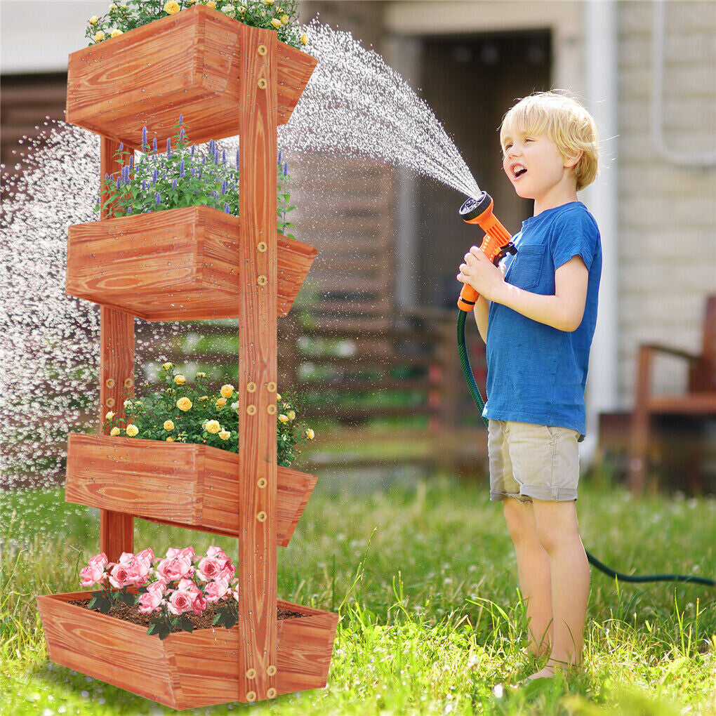 Gardening Accessories: Fin Xxl Super Durable Elevated Planter Freestanding Rotatable Planter Box Garden Bed