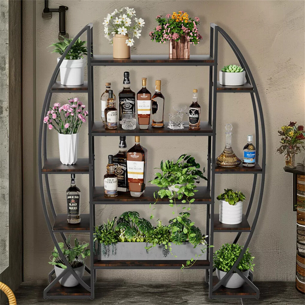 Gardening Accessories: FIN 8Tier Jumbo Plant Stand Vase Shape Flower Bonsai Pot Display Rack Indoor Outdoor