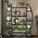 Gardening Accessories: FIN 8Tier Jumbo Plant Stand Vase Shape Flower Bonsai Pot Display Rack Indoor Outdoor