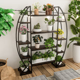 Gardening Accessories: FIN 8Tier Jumbo Plant Stand Vase Shape Flower Bonsai Pot Display Rack Indoor Outdoor