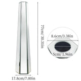 Vases & Table Decor: Large Silver Floor Vase 30 Inch Tall Glass Vase for Living Room Decoration & Branch Display
