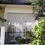 Other Wedding Decorations: Boho Chic Macrame Tapestry Wedding Backdrop Arch Door Window Hanging Curtains