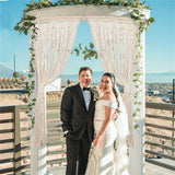 Other Wedding Decorations: Boho Chic Macrame Tapestry Wedding Backdrop Arch Door Window Hanging Curtains