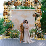 Decorative Metal Garden Trellis Arch Durable Steel Tubing Wedding Party Archway