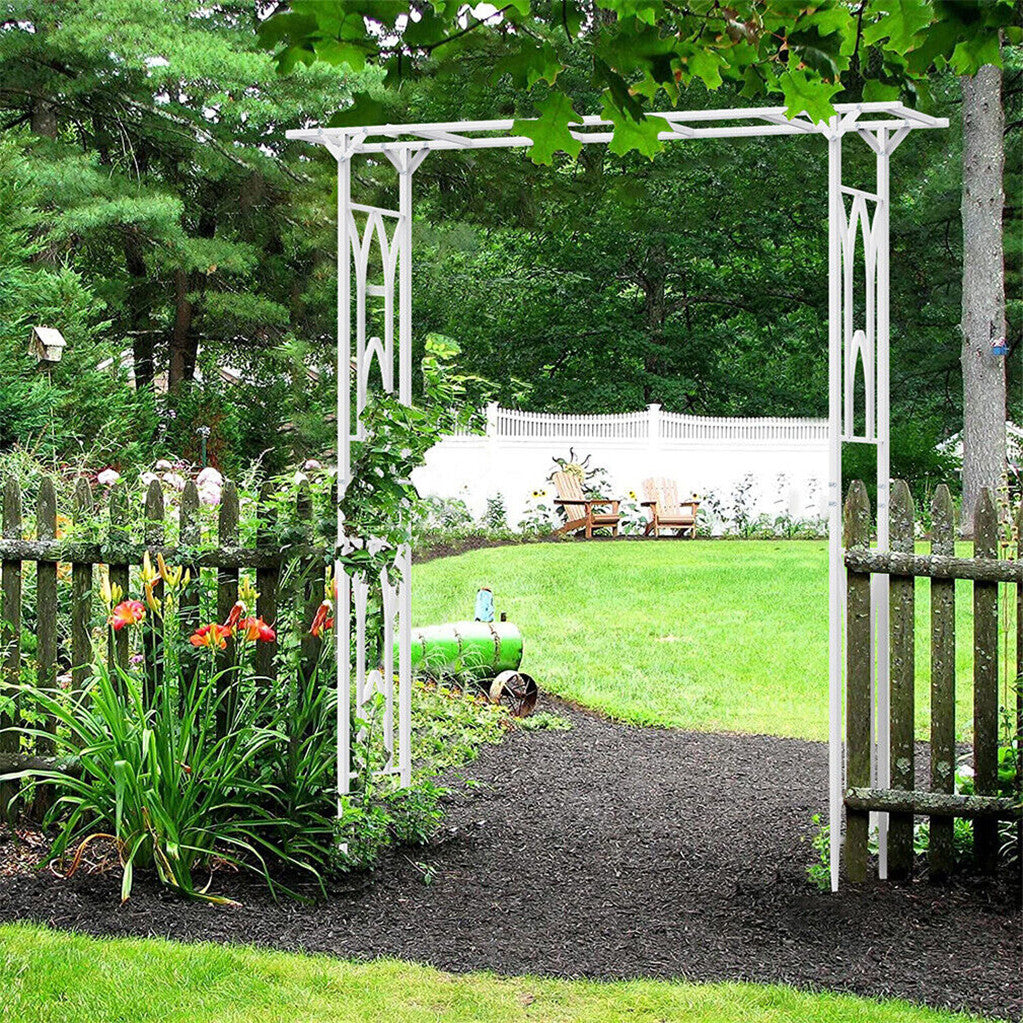 Decorative Metal Garden Trellis Arch Durable Steel Tubing Wedding Party Archway