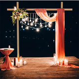 Other Wedding Decorations: Heavy Duty Square Wedding Arch Wooden Backdrop Stand Balloon Floral Arch Frame