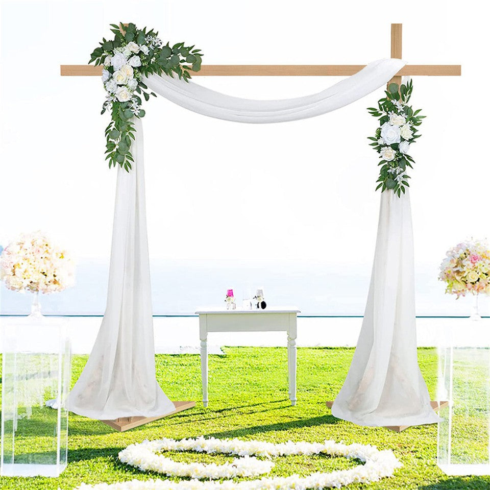 Other Wedding Decorations: Heavy Duty Square Wedding Arch Wooden Backdrop Stand Balloon Floral Arch Frame