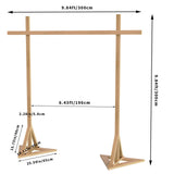 Other Wedding Decorations: Heavy Duty Square Wedding Arch Wooden Backdrop Stand Balloon Floral Arch Frame