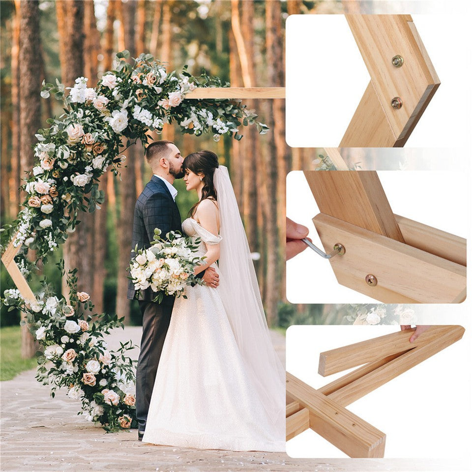 Other Wedding Decorations: Gorgeous Wedding Arbor Wedding Backdrop Stand Wooden Arch f Garden Wedding Party