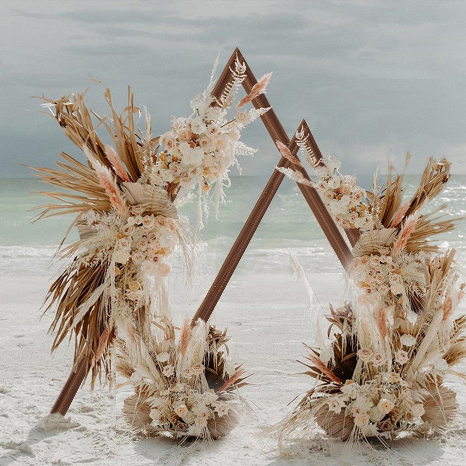 Other Wedding Decorations: Set of 2 Nesting Wood Wedding Arch Huge Decorative Garden Wedding Backdrop Stand