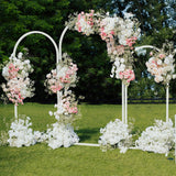 Other Wedding Decorations: Fin Set Of 3 Wedding Arch Balloon Frame Metal Arch Backdrop Stand Birthday Party