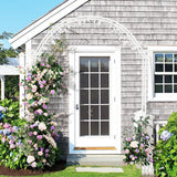 Other Wedding Decorations: Fin Xl Decorative Double Rails Iron Arbor Garden Archway Trellis Metal Wedding Arch