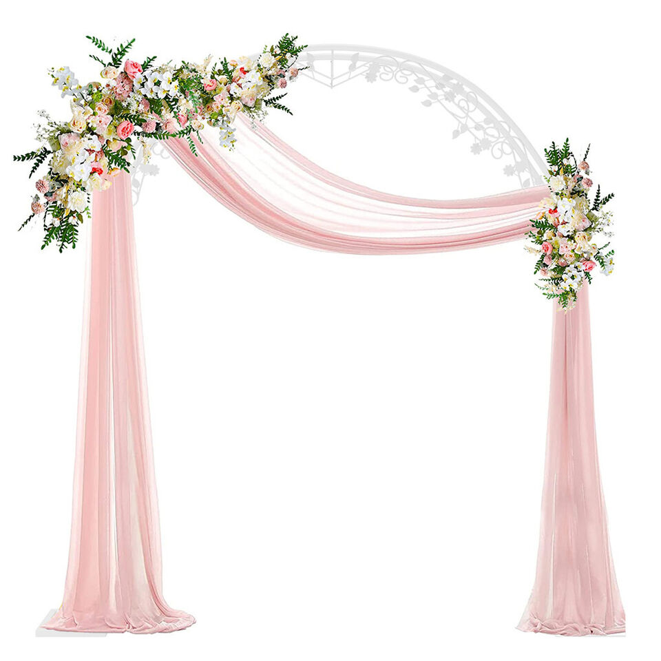 Other Wedding Decorations: Fin Xl Decorative Double Rails Iron Arbor Garden Archway Trellis Metal Wedding Arch