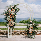 Other Wedding Decorations: Heavy Strong Metal Wedding Arch Garden Arbor Floral Backdrop Stand Indoor Outdoor