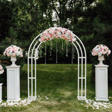 Other Wedding Decorations: Heavy Strong Metal Wedding Arch Garden Arbor Floral Backdrop Stand Indoor Outdoor