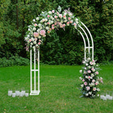 Other Wedding Decorations: Heavy Strong Metal Wedding Arch Garden Arbor Floral Backdrop Stand Indoor Outdoor