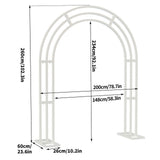 Other Wedding Decorations: Heavy Strong Metal Wedding Arch Garden Arbor Floral Backdrop Stand Indoor Outdoor