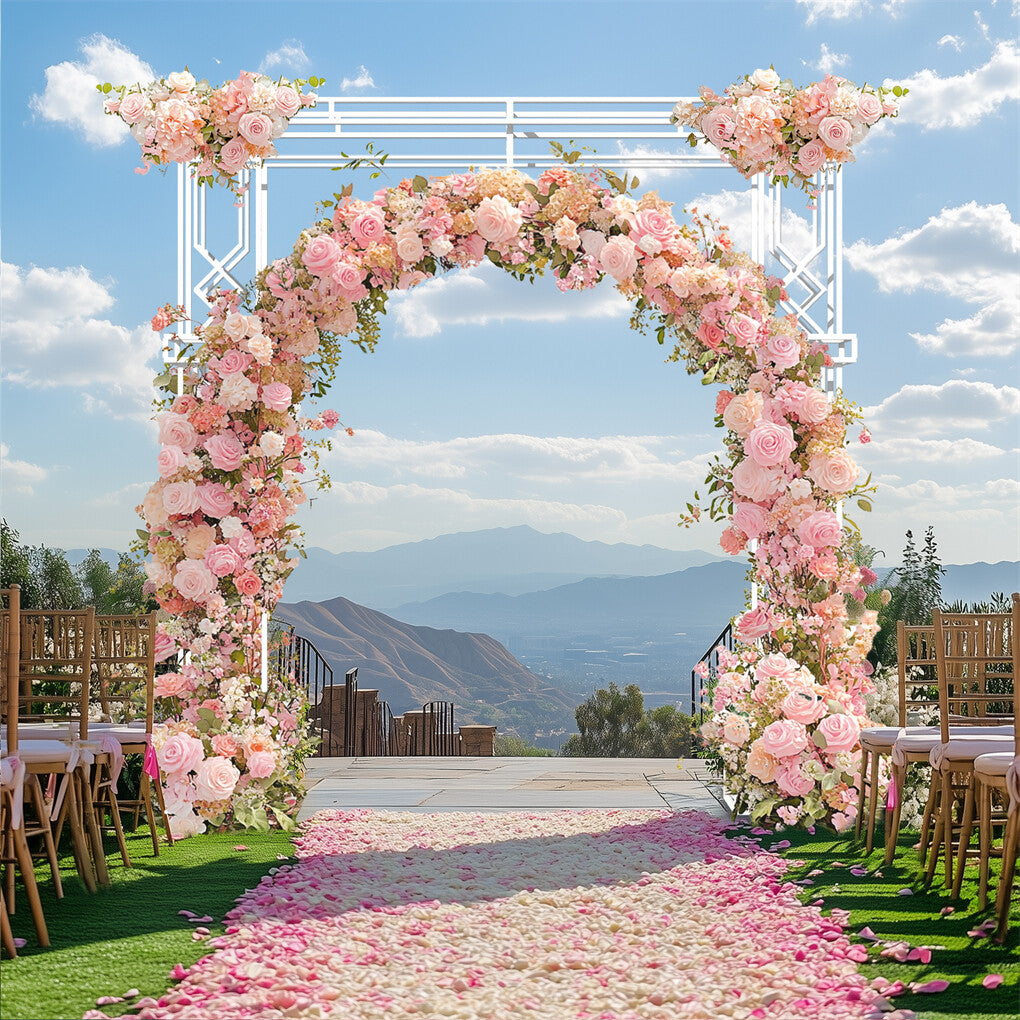 Other Wedding Decorations: Fin 2.5M Oversized Metal Wedding Arch Stand Proposal Birthday Party Banquet Decor