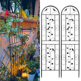 Garden Beds & Planters: Garden Trellis Climbing Plant Support Patio Wire Lattice Grid Panel Stake Fence