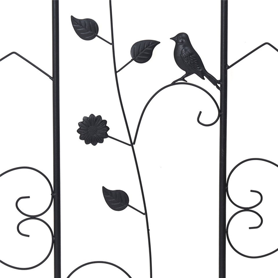 Garden Beds & Planters: Garden Trellis Climbing Plant Support Patio Wire Lattice Grid Panel Stake Fence