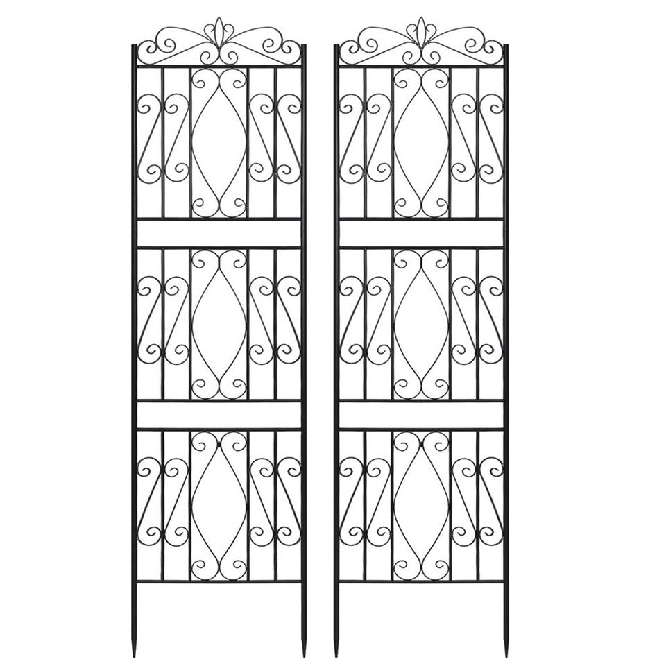 Garden Beds & Planters: Large Metal Garden Trellis for Outdoor Yard & Patio