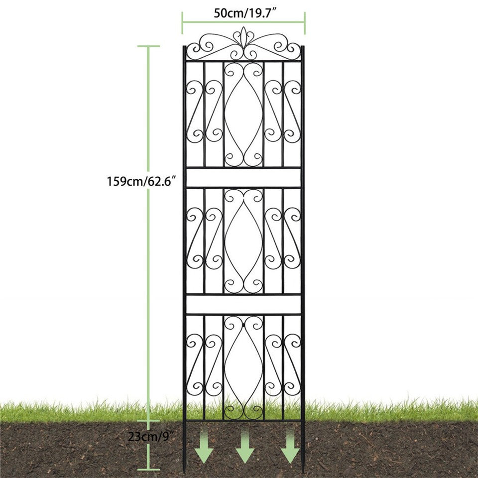 Garden Beds & Planters: Large Metal Garden Trellis for Outdoor Yard & Patio