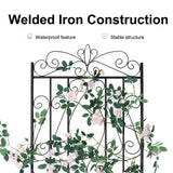Garden Beds & Planters: Large Metal Garden Trellis for Outdoor Yard & Patio