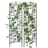Garden Beds & Planters: Large Metal Garden Trellis for Outdoor Yard & Patio