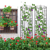 Garden Beds & Planters: Large Metal Garden Trellis for Outdoor Yard & Patio