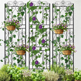 Garden Beds & Planters: Large Metal Garden Trellis for Outdoor Yard & Patio