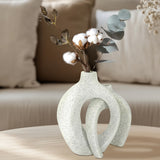 Vases & Table Decor: Set of 2 Nordic Boho Hollow Snuggle Vases Resin Flower Vases Living Room Decor
