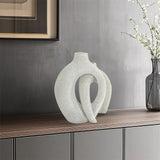 Vases & Table Decor: Set of 2 Nordic Boho Hollow Snuggle Vases Resin Flower Vases Living Room Decor