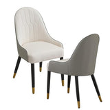 Kitchen & Dining Chairs: 2X Dining Chair Anti-scratch Leather Padded Seat Kitchen Chair