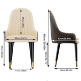 Kitchen & Dining Chairs: 2X Dining Chair Anti-scratch Leather Padded Seat Kitchen Chair