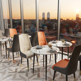 Kitchen & Dining Chairs: 2X Dining Chair Anti-scratch Leather Padded Seat Kitchen Chair