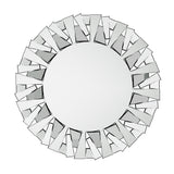 Mirrors: Silver Sunburst Round Wall Mirror