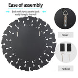 Mirrors: Silver Sunburst Round Wall Mirror