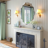 Mirrors: Beveled Silver Oval Wall Mirror Versatile Frameless Design for Vertical or Horizontal Display