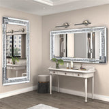 Mirrors: Xxxl Large Gorgeous Diamond Wall Mirror Crushed Crystal Long Full Length Mirror