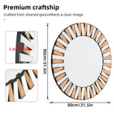 Mirrors: Radiant Sunburst Mirror: Elegant Wall Mounted Decor for Your Living Space