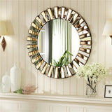Mirrors: Radiant Sunburst Mirror: Elegant Wall Mounted Decor for Your Living Space